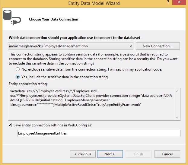 select data connection